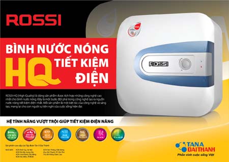 Bảo hành bình nóng lạnh Rossi
